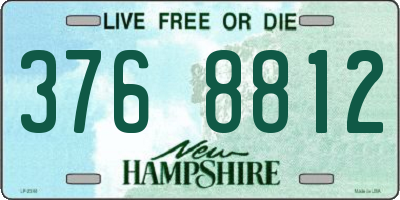 NH license plate 3768812