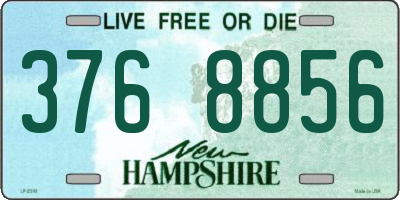 NH license plate 3768856