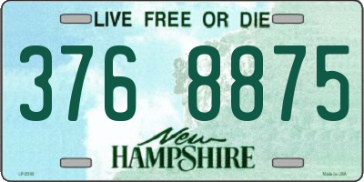 NH license plate 3768875