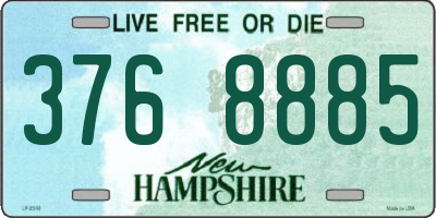 NH license plate 3768885