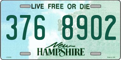 NH license plate 3768902