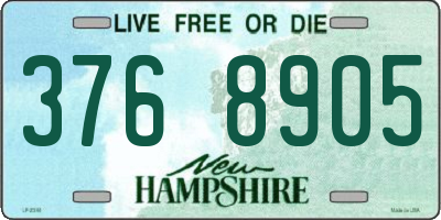 NH license plate 3768905
