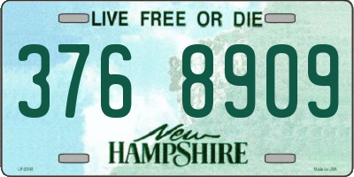 NH license plate 3768909