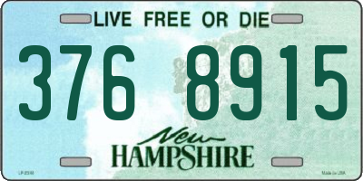 NH license plate 3768915