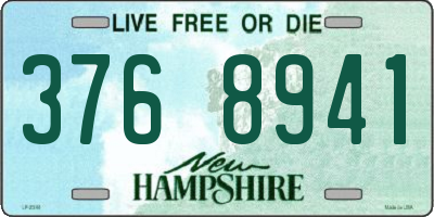 NH license plate 3768941