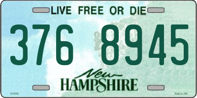 NH license plate 3768945