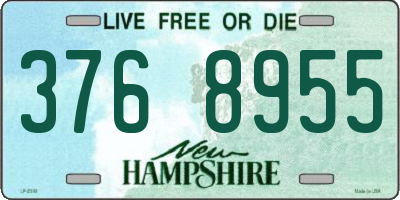 NH license plate 3768955