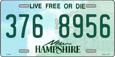 NH license plate 3768956