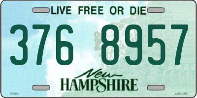 NH license plate 3768957