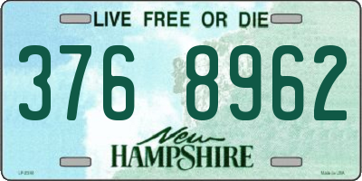 NH license plate 3768962