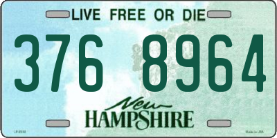 NH license plate 3768964