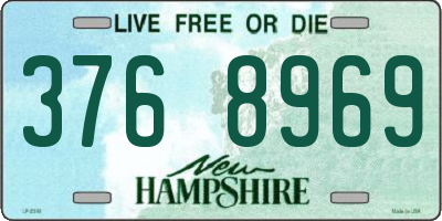 NH license plate 3768969