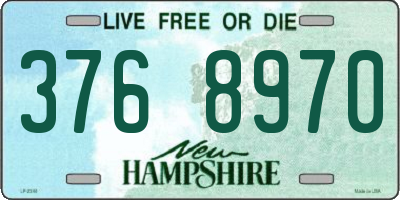 NH license plate 3768970