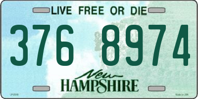 NH license plate 3768974
