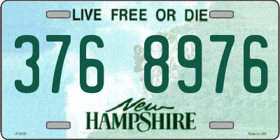 NH license plate 3768976