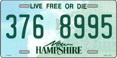 NH license plate 3768995