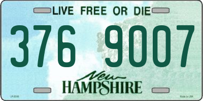 NH license plate 3769007