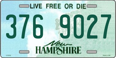 NH license plate 3769027