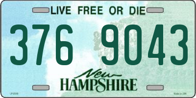 NH license plate 3769043