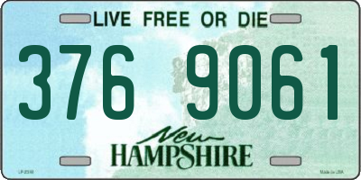 NH license plate 3769061