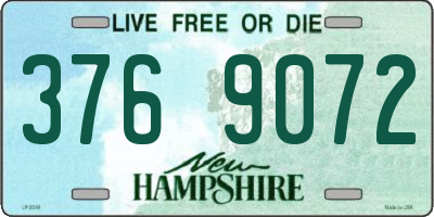 NH license plate 3769072