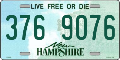 NH license plate 3769076