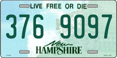 NH license plate 3769097