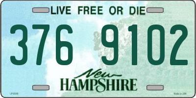 NH license plate 3769102