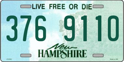 NH license plate 3769110