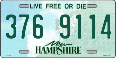 NH license plate 3769114