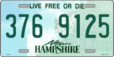 NH license plate 3769125