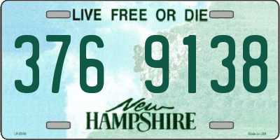 NH license plate 3769138