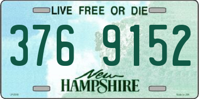 NH license plate 3769152