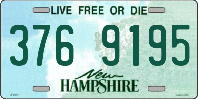 NH license plate 3769195