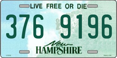 NH license plate 3769196