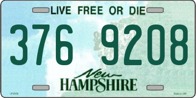 NH license plate 3769208