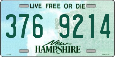 NH license plate 3769214