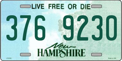 NH license plate 3769230