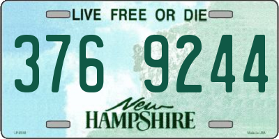 NH license plate 3769244