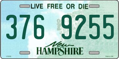 NH license plate 3769255