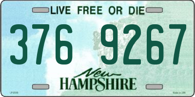NH license plate 3769267