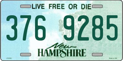 NH license plate 3769285