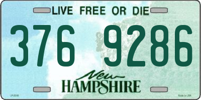 NH license plate 3769286