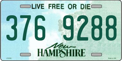 NH license plate 3769288