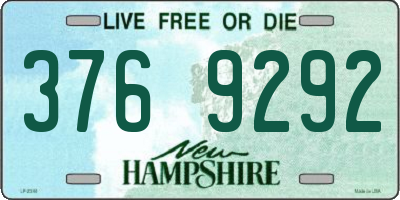 NH license plate 3769292