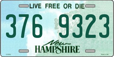 NH license plate 3769323