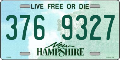 NH license plate 3769327