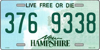 NH license plate 3769338