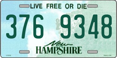 NH license plate 3769348