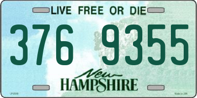 NH license plate 3769355